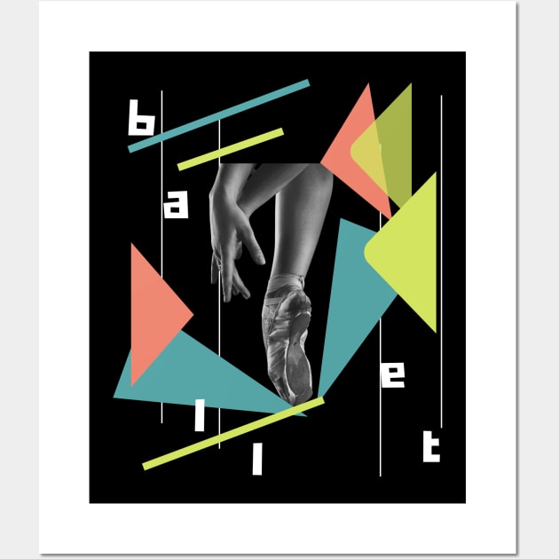 ballet dancer design Wall Art by Dancespread